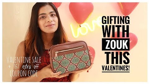 Gifting with Zouk this Valentines! #valentinesday  #valentinesdaygift #ad #bags