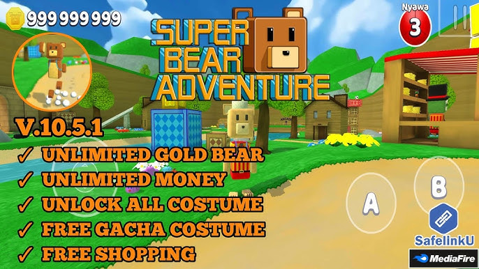 Super Bear Adventure MOD APK (Unlimited 🤑 Money AND Health)_