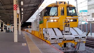 KY出場回送は初撮影！【キヤE195系LT-3編成 郡山総合車両センター出場回送】キヤE195系オクLT-3編成が回送列車として大宮駅3番線を発車するシーン(回9126D)2024/1/9