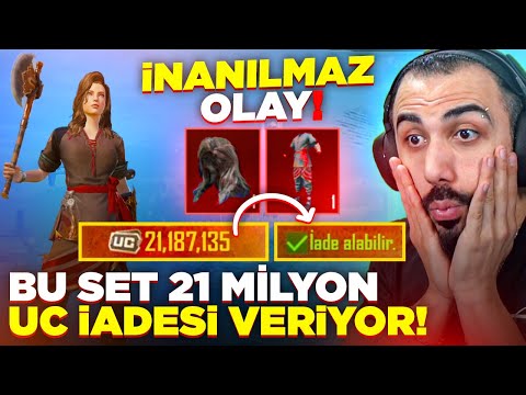 21.000.000 UC İADESİ VEREN YENİ SET GELDİ!! 😮 İMKANSIZ EFSANE OLAY | PUBG MOBILE