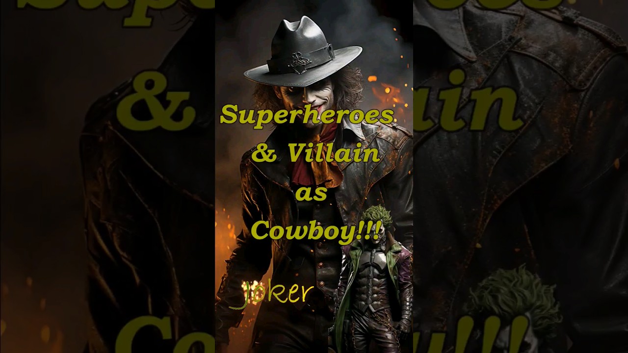 Superheroes & Villain🤠🤠🤠 as Cowboys!!!