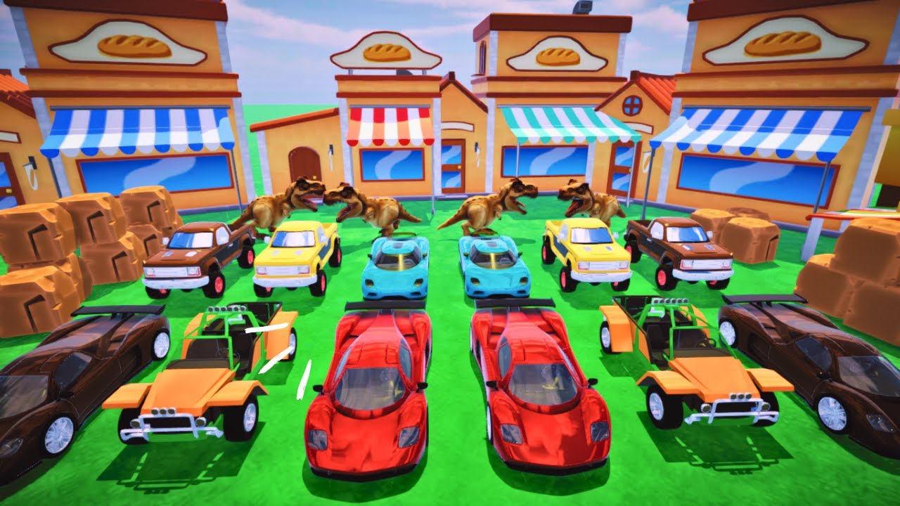 Thrilling 3D Car Adventure: Dodge Dinosaurs & Conquer Extreme Challenges!