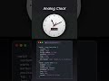Clock Analog ⏰️ #coding #programming #trendingshorts #education #clock #programmingshorts #ytshorts