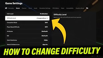 How To Change Difficulty Level on FC 25
