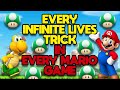 Every Infinite Lives Trick in Every Mario Game