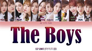 IZ*ONE (아이즈원) - 'The Boys' (Girls’ Generation Cover) (Han/Rom/Eng) Color Coded Lyrics (2018 MAMA)