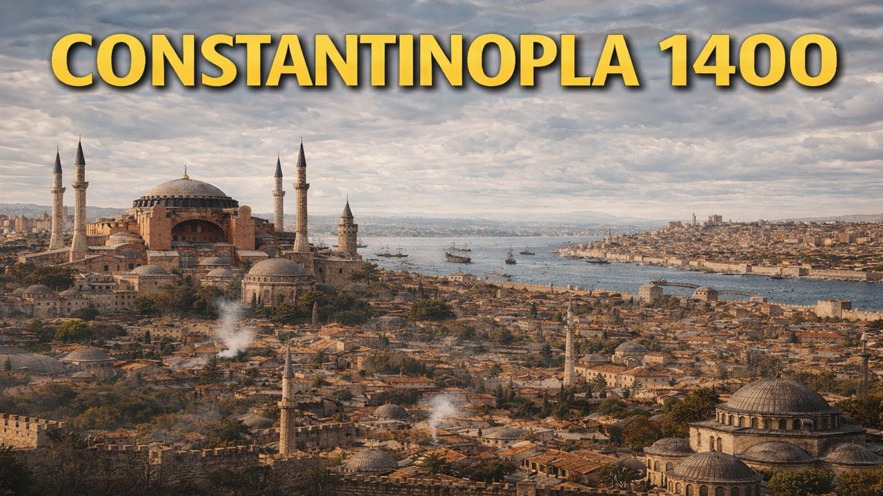 Cómo era CONSTANTINOPLA  en el 1400 (reconstrucción con IA)