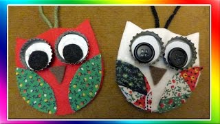 Easy Owl Christmas Ornaments