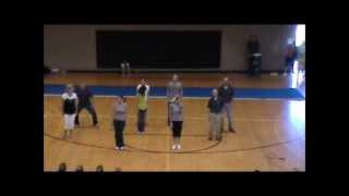West Point Junior High teachers flash dance assembly