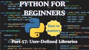 Python for Beginners — Part 57: User-Defined Libraries
