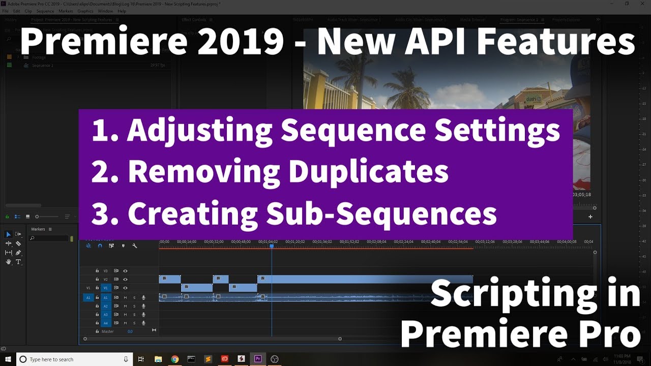 Premiere 2019  - New API Features