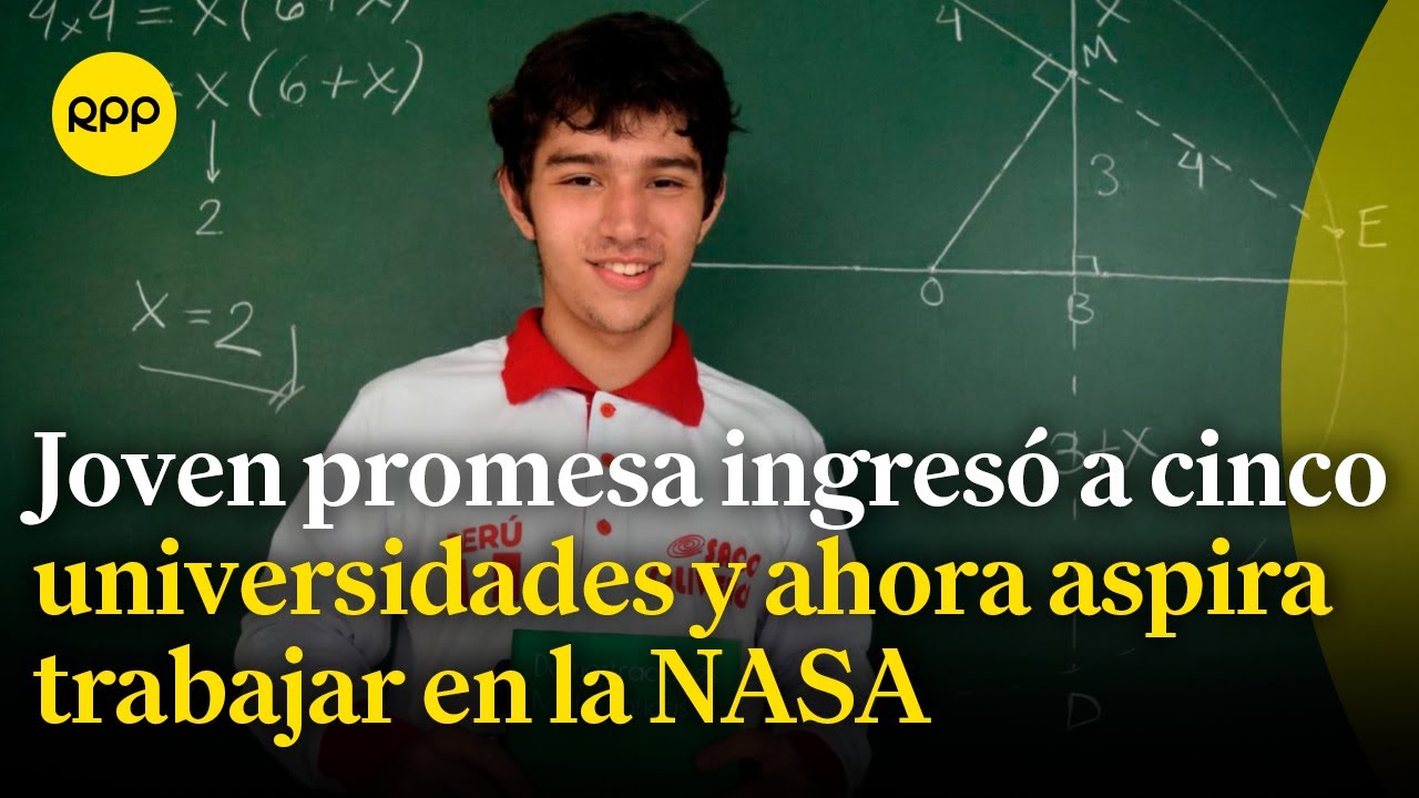 Joven peruano ingresó a cinco universidades y publicó dos libros