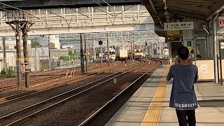 EF510 9号機牽引2070レ&EF64  1034号機牽引5767レ清洲通過