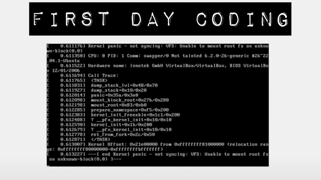 First Day Learning To Code - YouTube