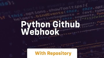 python github webhook