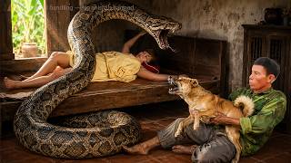 72 Hours of Terror: Giant Python Stalks Sleeping Girl on Farm, Single Father Rushes to Save Her!