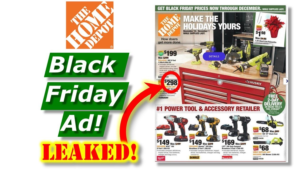 Home Depot Black Friday Flyer 21 Leaked Youtube