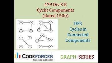 Codeforces Graph Series: Cyclic Components (rated 1500) - DFS