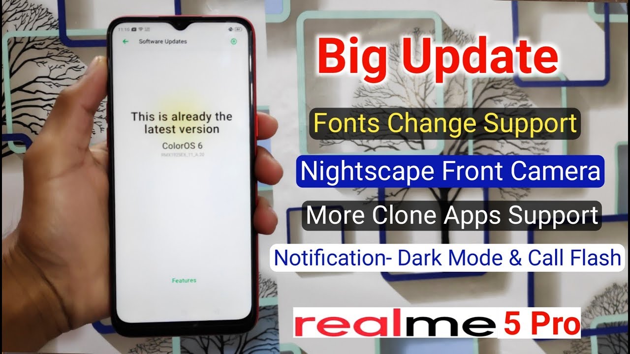 Big December Software Update Received (New Features) in Realme 5 Pro, Fonts, Clone Apps,Nightscape