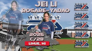 2025 Jei Li Rosare-Yadao, Catcher and Second Base, Softball Skills Video - Preps Academy