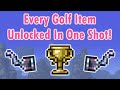 Getting the Highest Possible Golf Score In One Shot! (Terraria 1.4)