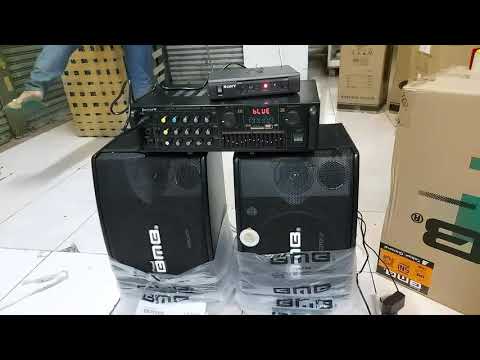 Paket Speaker bmb 10 inch karaoke sound sistem rumahan wireless shure