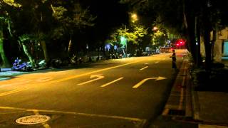 Flying a Thunder Tiger Ghost+ at midnight with no traffic on the street