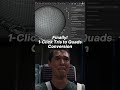 Finally you can click once and convert your Tris to Quads in seconds!