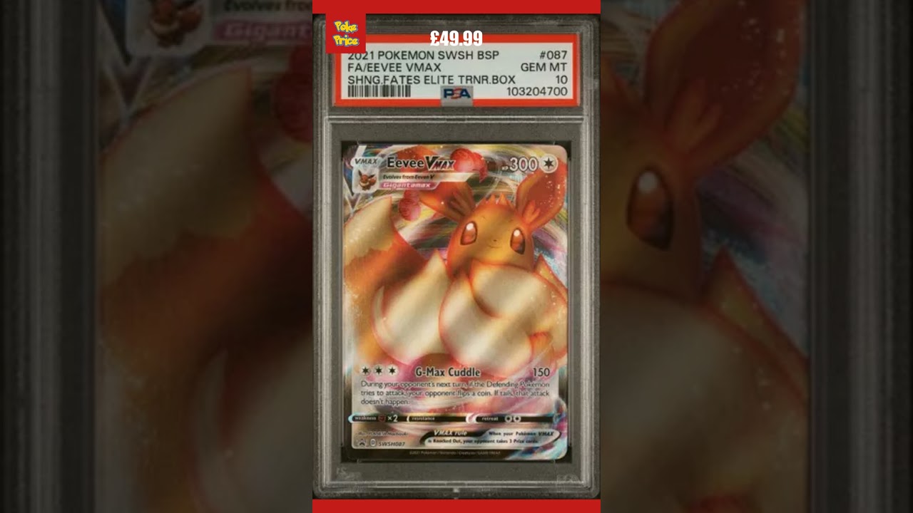 Eevee VMAX SWSH087 Shining Fates Black Star Promo PSA 10 Gem Mint Pokémon Card