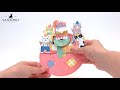 Santoro 3D Pop Up Pirouettes Card PS101 Birthday Cats - How To