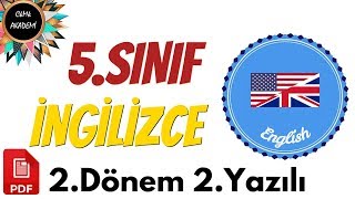 Download 5.sınıf İngilizce 2.dönem 2.yazılı Soruları Ve Çözümü 2019 #ckmkakademi #eğitim Video MP3 5.sınıf İngilizce 2.dönem 2.yazılı Soruları Ve Çözümü 2019 #ckmkakademi #eğitim