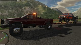 Picking Up The New Sqarebody Flatbed For The Farm Farming Simulator 22 Gameplay