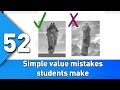 Simple value mistakes students make