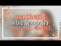 aesthetic intro templates (no text) // hannah loren