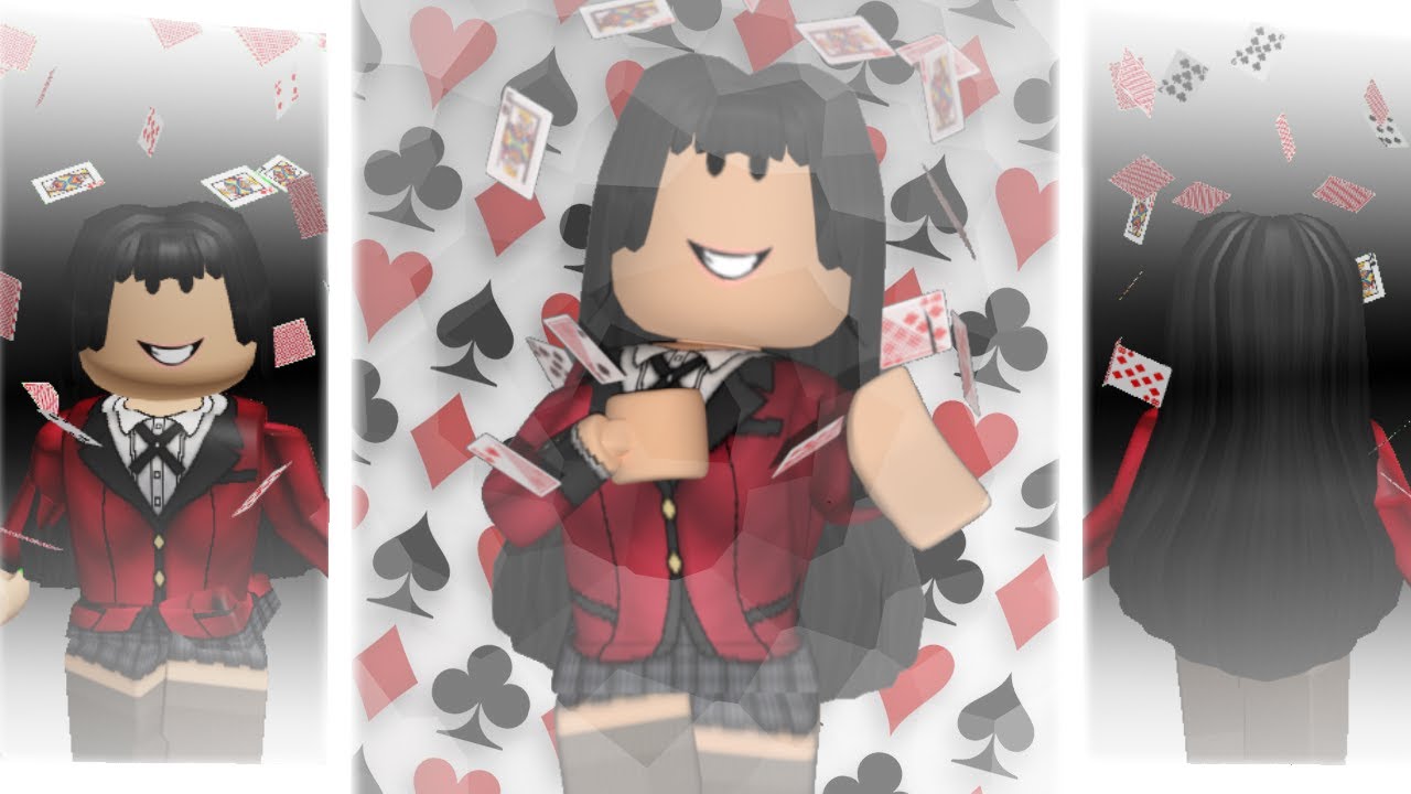 Roblox Outfit How To Make Yumeko Jabami Kakegurui Youtube - roblox playing cards accessory