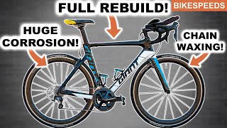 Rusty Giant Propel Rebuild! 2017 Road Bike Service!