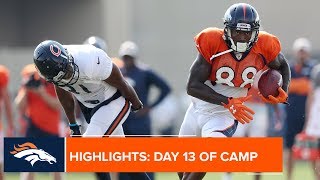 Highlights: Day 13 of Broncos Camp