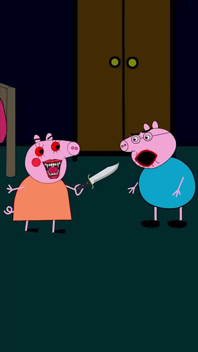 😈👾 peppa pig horror evil pig scary story #shorts #animation #story