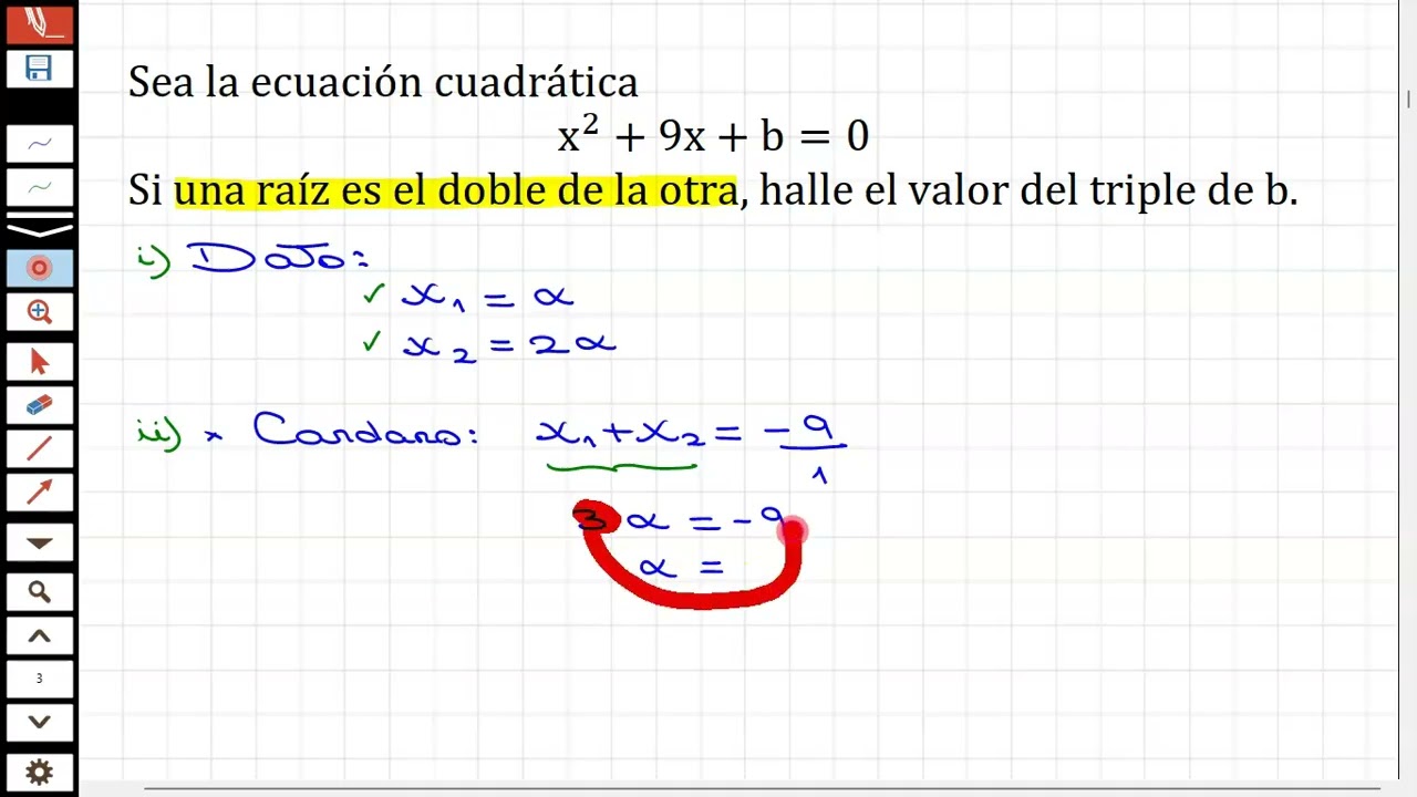 Ecuaciones Cuadráticas - Teorema de Cardano - Teoría de Ecuaciones - Álgebra
