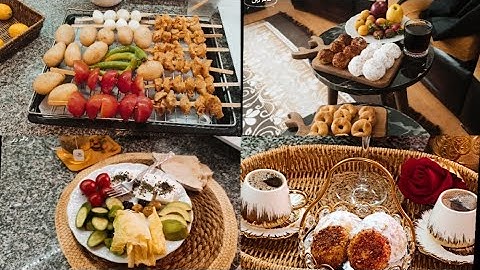 زيارة رفقاتي بعد العيد- #فطور_صحي #مشاوي في الفرن#تنظيف #عالم_ربى