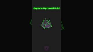 Square Pyramid Fold #satisfying #3Danimation #geometry #polyhedra #mathart #python #HolyPolyFold3D