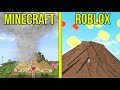 MINECRAFT VS ROBLOX: SURVIVE THE DISASTERS!!!