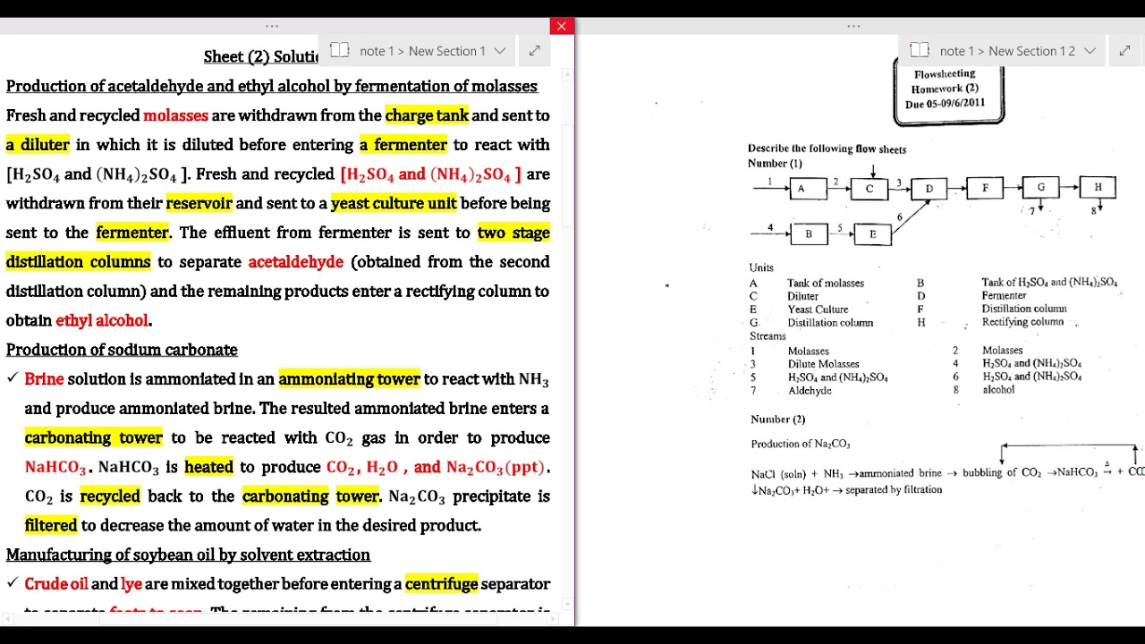 Section #3 Flow sheet - YouTube