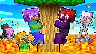 Locked On Floor Is Lava But Were Mobs With My Crazy Fan Girls...