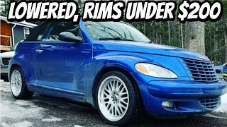 We Lowered Our Pt Cruiser For FREE........FREE **Worlds Cheapest PT Cruiser Convertible ** PT 4