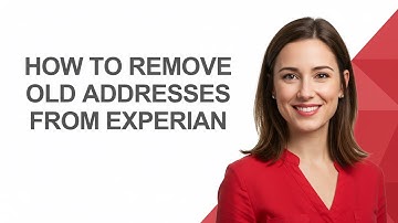 How to Remove Old Addresses From Experian - AshleyHowTo