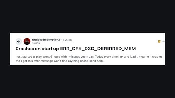 [Fix] Red Dead Redemption 2 Error ERR_GFX_D3D_DEFERRED_MEM Out Of Memory