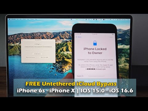 FREE Untethered iCloud Bypass iPhone 6s - iPhone X | iOS 15.0 - iOS 16.6