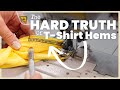 Sewing A REAL T Shirt Hem At Home Is It Possible Ep 76 Sewing A REAL T Shirt Hem At Home Is It Possible Ep 76