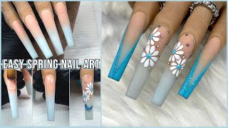 Acrylic Nails Tutorial | Spring Nail Art Design | Baby Boomer | Ombré Nail Tutorial